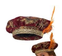 Chapeau Renaissance pour homme - Coiffe de costumade Renaissance pour adultes | Pour vacances, festival, célébration, carnaval, marché de mariage, bal masqué