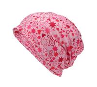 Chapeau respirant sans bord pour la sensibilisation au cancer du sein - Imprimé tête de mort tendance pour femme, style 1, Taille unique