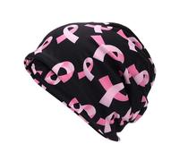 Chapeau respirant sans bord pour la sensibilisation au cancer du sein - Imprimé tête de mort tendance pour femme, style 8, Taille unique