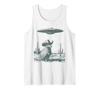 Chapeau rétro de Science-Fiction Desert Creature UFO Sighting Broad-Brim Débardeur