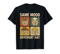 Chapeau rétro Humoristique Motif Chat Meme de la même Humeur T-Shirt