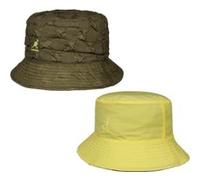 Chapeau Réversible Pucker Check Bucket by Kangol olive S (54-55 cm)