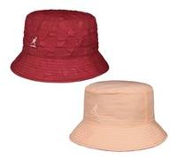 Chapeau Réversible Pucker Check Bucket by Kangol rouge M (56-57 cm)