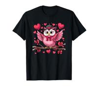 Chapeau Rose Chouette Saint-Valentin cœurs nœuds Sweet Love Fun T-Shirt