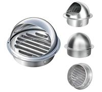 Chapeau Rotatif De Cheminée 50 70 90 110 140 160 180 200 250 300mm Capot Anti Pluie Chapeau De Cheminée en Acier Inoxydable 304, Grille D'évacuation D'Aération(50mm/2.0in)