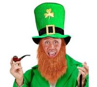 Chapeau saint patrick/lutin avec barbe Multicolore G