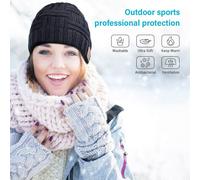 Chapeau sans fil compatible Bluetooth 5.0,unisexe,Sport de plein air,tricoté,stéréo,musique magique,bandeau,casquette bonnet bluetooth homme