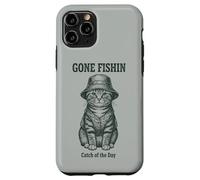 Chapeau Seau Amusant Chat Parti pêche pêcheur Jour pêcheur Coque pour iPhone 11 Pro