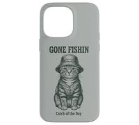 Chapeau Seau Amusant Chat Parti pêche pêcheur Jour pêcheur Coque pour iPhone 14 Pro Max