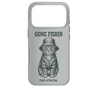 Chapeau Seau Amusant Chat Parti pêche pêcheur Jour pêcheur Coque pour iPhone 17 Pro