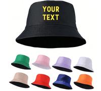 Chapeau seau avec logo personnalisé, en polyester, léger, garde sa forme, savoir-faire d'impression, respirant, doux, confortable, sportif pour hommes, femmes, extérieur, port quotidien, toutes saison