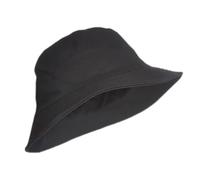 Chapeau Seau Grande Taille for Hommes, De Pêcheur Double Face, Tête, Marée, Hip Hop, Soleil pour Homme(Black-Black,XL 60-62CM)