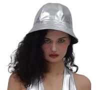 Chapeau seau ultime, chapeau bob imprimé, chapeau de pêcheur réversible pour l'été, la plage, polyvalent pour toutes les occasions, Argenté., Taille unique