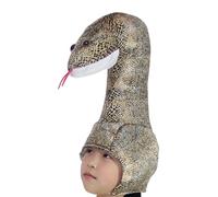 Chapeau serpent de l'année - 150 g - Accessoire de costume du Nouvel An - Adorable couvre-chef lunaire de dessin animé - Coupe extensible - Unisexe - Décoration culturelle amusante - Atmosphère de