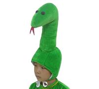 Chapeau serpent Year of the Snake - 48-60 cm - Chapeau serpent en peluche pour le Nouvel An chinois - Accessoires de costume pour jeux de rôle, fêtes costumées