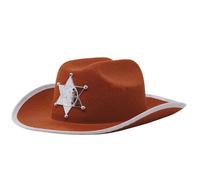 Chapeau Shérif Feutre Marron Pour Enfant Marron