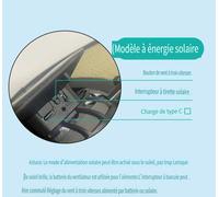 Chapeau Solaire / Chapeau De Pêcheur De Pêche Pour Hommes À Ventilateur Unique Rechargeable / Chapeau De Soleil Extérieur Rechargeable Solaire