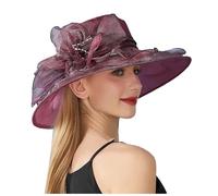 Chapeau Soleil Femme Fleur Feuille, Mariage Plage été