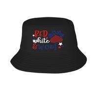 Chapeau Soleil Homme Pêcheur Large Bord Drapeau Américain Rouge Et Blancdrapeau National Protection UV Léger Respirant Pliable pour Outdoor Randonnée Pêche Plage Camping Été Quatre Saisons