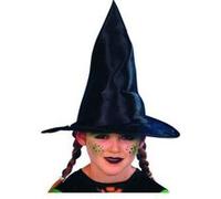 Chapeau sorcier/sorciere enfant noir noir G
