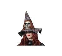 Chapeau Sorcière avec crâne Vaudou G