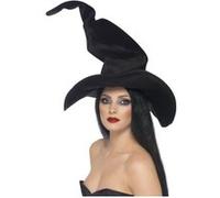 Smiffy's Chapeau de sorcière – Haut et tordu – Noir – Halloween