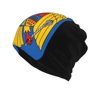 Chapeau Sport Multifonction Unisexe Double Face Roumanie Emblème National Grand Format Cagoule Écharpe Bandeau Attaches Oreillettes Bandeau Magique Spirale Ouverte Respirant Durable