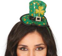 Chapeau St Patrick Bandeau de cheveux Trèfle Accessoire Carnaval Fête Costume Accessoires Ciel irlandais Bénédiction Joie Robe de fête, Couleur : Vert