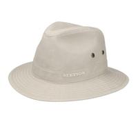 Chapeau - STETSON - Organic Cotton Traveller - 100% Coton Bio - Protection Anti-UV 40+ - Beige Clair XL