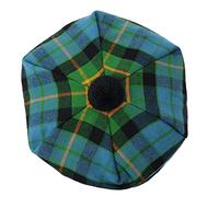 Chapeau tammy traditionnel écossais Tam o' Shatner en laine acrylique avec pompons, taille unique, béret balmoral plat, bonnet Jimmy Chapeaux, casquette plate, Ancient Gunn Tartan, L/XL