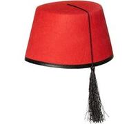Boland Chapeau Fez Religion 04016 en feutre liseré et gland noir Rouge Adulte