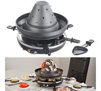 Chapeau tatare électrique 1500 2 en 1 avec appareil à raclette pour 6 personnes Rosenstein & Söhne