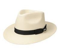 Stetson Chapeau Telida Toyo Bogart Femme/Homme - en Paille de Soleil avec Ruban Gros Grain Ete Printemps-ete - L (58-59 cm) Nature
