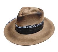 Chapeau tendance en laine avec tête de mort - Chapeau Fedoras respirant à plumes pour homme et femme - Accessoires jazzy - Couvre-chefs cosplay, Modèle 2, Taille unique