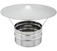 CHAPEAU TERMINAL FUMAIOL CHINOIS ROND ACIER INOXYDABLE (D 80 MM)