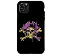 Chapeau tête de Mort Pirate Violet Vintage Femmes Filles Enfants Coque pour iPhone 11 Pro Max