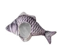 Chapeau Tête de Poisson Couvre-Chef 3D Peluche Dingue Respirant