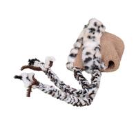 Chapeau thermique avec oreilles d'animaux pour enfants - Doublure en polaire - Durabilité - Matériaux en polyester pour jeux de neige et utilisation quotidienne - Lavable en machine, KQ., taille
