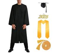 Chapeau Toga de remise de diplôme | Tenue académique mate avec étole, 2026 Toga Birrete de remise de diplôme universitaire, pour hommes, femmes, étudiants, cérémonie de remise des diplômes N,