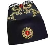 Chapeau traditionnel chinois officiel vintage en tissu non tissé respirant pour événements historiques