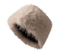 Chapeau Trapper Chapeau Chaud Hiver Chapeau Furry Peluche Chapeau de Pêcheur Bob Chapeaux pour Femmes 2024 Bonnet de police, kaki, taille unique