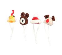 Chapeau tricoté à la Main Mignon pour Les Petits Animaux, Sangle Réglable, 4 Pièces Super pour Les Animaux de Compagnie, Idéal pour Les Vacances