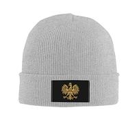 Chapeau Tricoté, Aigle Polonais Polska Pologne Respirant Bonnet Hiver Slouch Bonnet Chapeau Unisexe pour Sports Adultes Ski