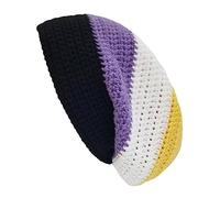 Chapeau tricoté arc-en-ciel multifonction pour décoration de fête pour adultes et femmes pour garder la tête au chaud, G, Taille unique