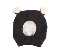 Chapeau tricoté chaud avec oreilles d'ours de dessin animé pour chien, chat, costume de tête, couvre-chef d'extérieur pour temps froid