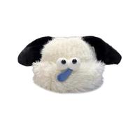 Chapeau tricoté en forme de chien de dessin animé doux à la mode en peluche pour temps froid chaud pour étudiants et couples