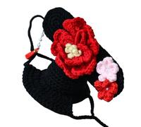Chapeau tricoté léger pour animaux de compagnie pour photos de vacances et occasions spéciales, costume festif pour animal de compagnie, coloré, tricoté, respirant, merveilleux pour les déguisements