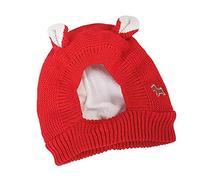 Chapeau tricoté pour Animaux de Compagnie d'hiver, Casquette Chaude et Mignonne pour Chien, Cache-Oreilles Silencieux, Protection Contre Le Bruit, Chapeau Rouge-Chien, Casquette Chaude pour Chiot a