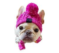 Chapeau Tricoté pour Chien - Chapeau d'hiver pour Chien, Chapeeau pour Chiien Coupe-Vent dans Un Style Tricoté | À Lacets pour Garder Au Chaud Les Chiiens, Confortables avec Trous d'oreille pour