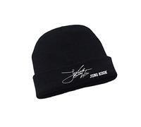 Chapeau tricoté pour garçons Bangtan Boys, Bangtan Boys Le même Chapeau, Chapeau Suga Jin Jimin Jung Kook J-Hope Rap-Monster V Signature, Chapeau Noir Doux, Chapeau Chaud Anti-Froid (Jung Kook)